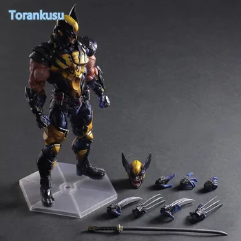 

Wolverine Action Figure Playarts Kai LOGAN X-MEN PVC Model Toy Anime Movie Play Arts Kai Wolverine James LOGAN Figure PA06