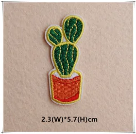 1pcs Mix Cactus Patch for Clothing Iron on Embroidered Sew Applique Cute Patch Fabric Badge Garment DIY Apparel Accessories 121