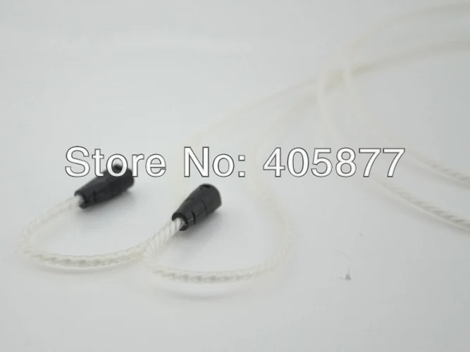 High quality silver plated headphone cable for IE8 IE80 headphone audio cable 1M