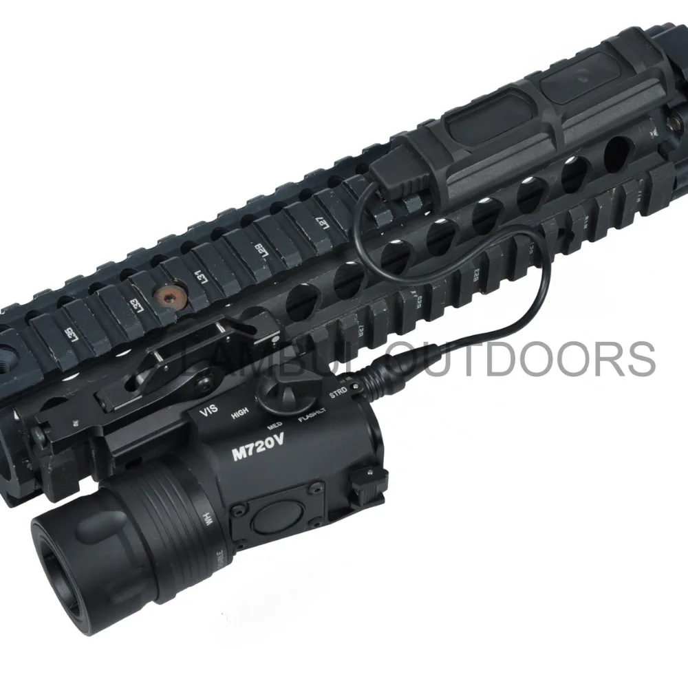 LAMBUL Тактический M720 WeaponLight Тактический дистанционный двойной переключатель подходит 20 мм рельсовый задний переключатель военные игровые аксессуары