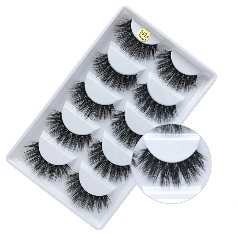 

5 pairs/set Natural 3D Mink Lashes False Eyelashes Fake Long Lashes Makeup Eyelash Extension Mink Eyelashes Beauty Tools