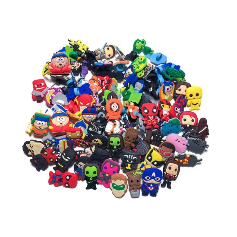 

100pcs Mixed by Random Cartoon Mini Figure PVC Pencil Toppers Pen Caps Stationery School/Office DIY Supplies Kid Xmas Gift