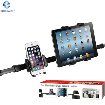 

Universal Tablet Car Holder Phone Mount Car Back Seat Headrest Dual Mount Stand Car Accessories For iPad Xiaomi Samsung Lenovo