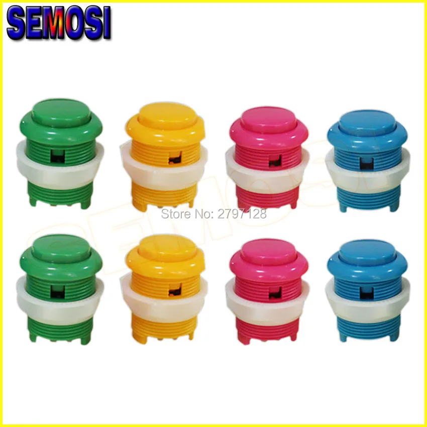 

10pcs High Quality DIY Arcade Buttons Push Button Switch for Arcade Video Games Machine Parts #28 mm