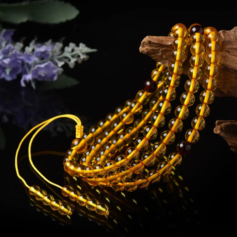 

Golden Bead Three Hand String Crystal Beads Fashion Female