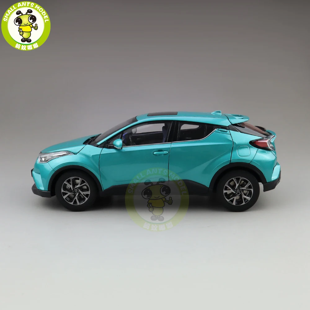 1/18 CHR C-HR литая под давлением модель автомобиля SUV игрушки дети мальчик девочка подарок синий цвет