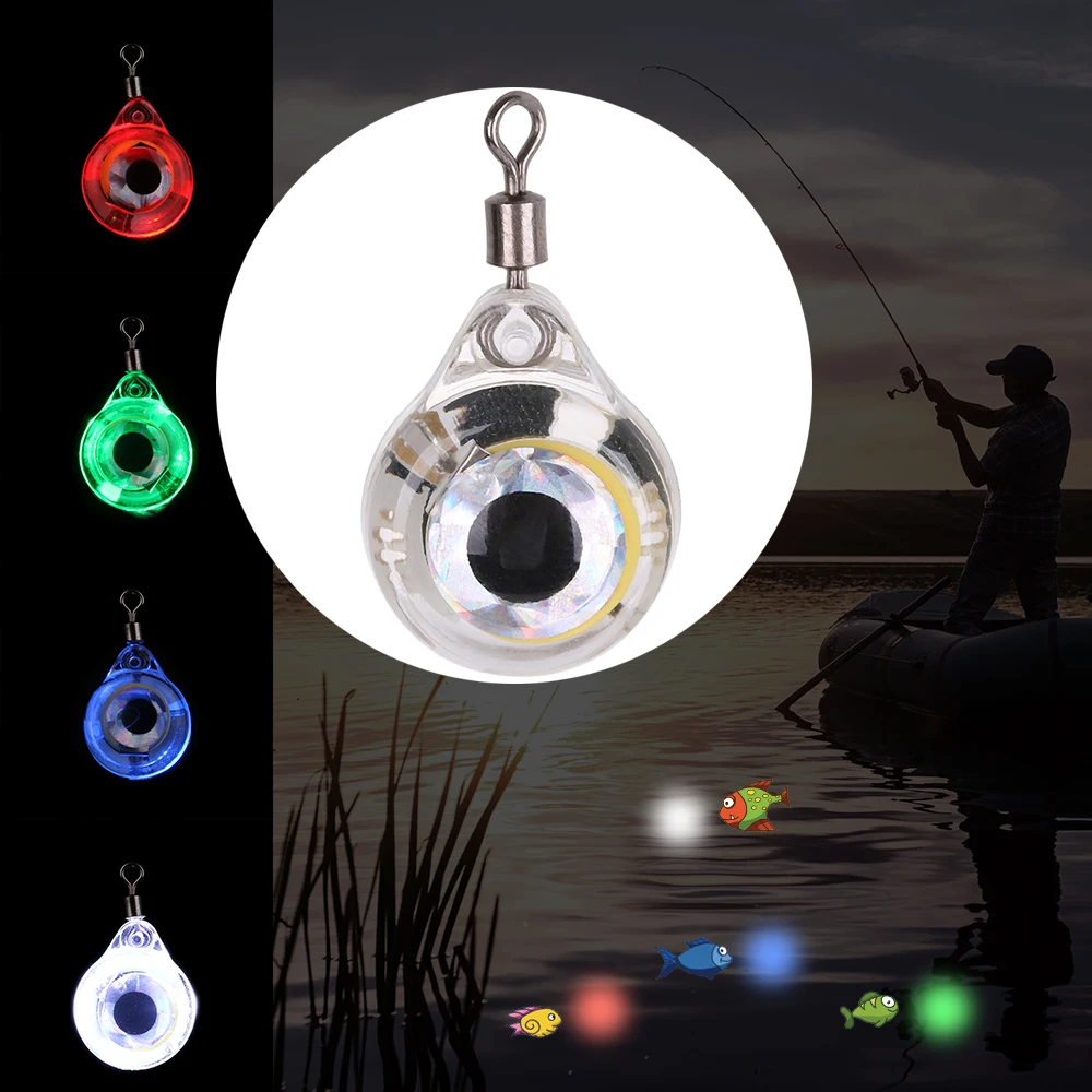 

1PC Flash Fishing Lights Fluorescent Glow LED Lure Light Deep Drop Underwater Attracting Fish for Night Fishing Fishing Supplies