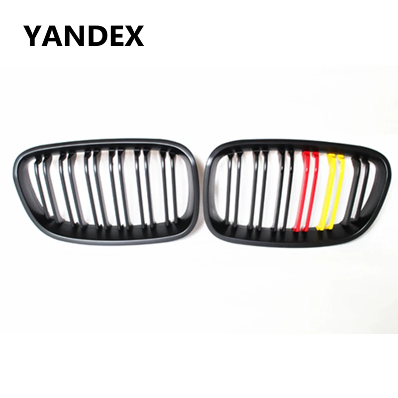 

German flag type racing grille double slat kidney grill for 2012 2013 2014 BMW 1 series f20 f21 hatchback 116i 118i 120i