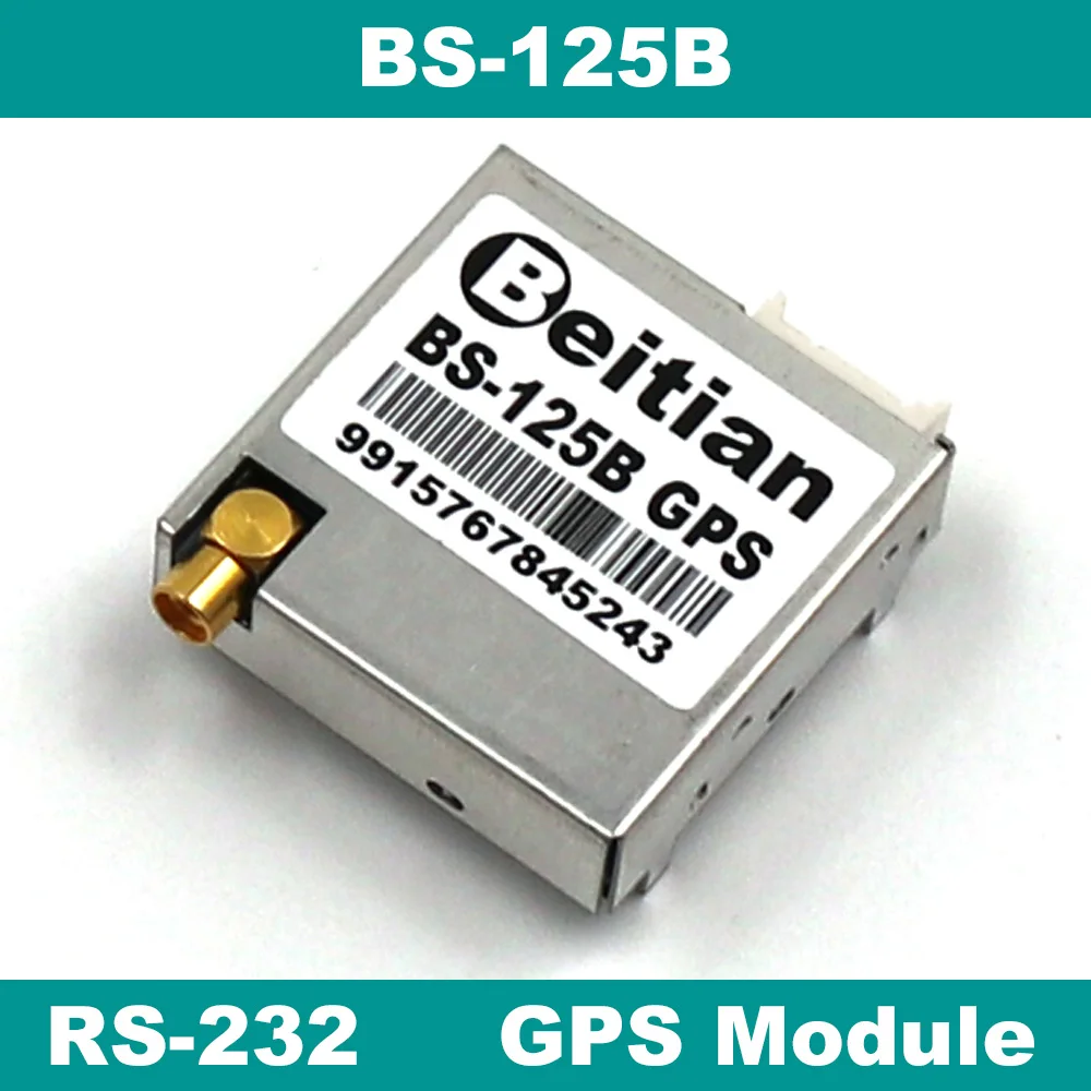 

BEITIAN, 25.6mm*25.6mm*7mm RS-232 Level 5.0V IPC Industrial PC 9600bps NMEA-0183 GPS Module W/ external GPS Antenna 1Hz BS-125B