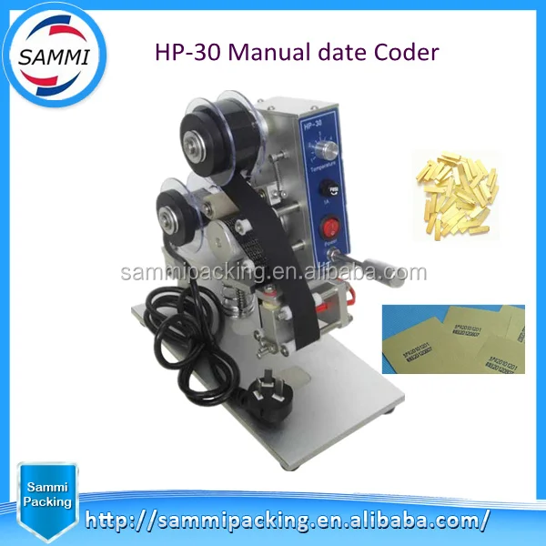

High Quality Manual hot foil stamp coder, Number Words Date Printing Machine HP-30