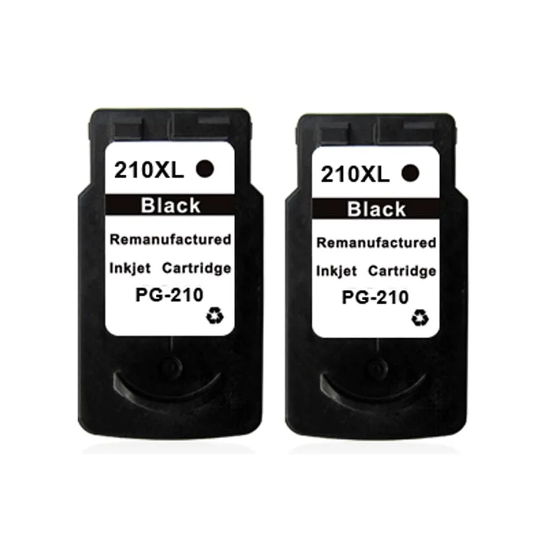 2PK Сменные принтеры картриджи PG 210 черный для Canon Pixma iP2700 MP240 MP250 MP260 MP270 MP280 MP480 MP490 MP495