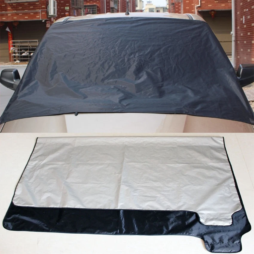 

Universal Car Truck Front Windshield Sun Shade Ice Frost Snow Cover Protector Trap Flap Magnetic For BMW Honda Ford Nissan etc