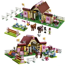 10163 Série Bela Building Blocks Amigos Heartlake Estábulos da Mia Fazenda Cavalo Figuras Meninas Brinquedos Compatíveis com Legoe 3189