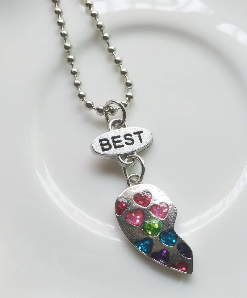 Jewelry Children Glitter Girl Colorful Best Friend Butterfly Necklace Baby