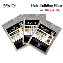 Sevich – Fibers capillaires 100g, kératine 10 couleurs, poudre de construction capillaire, croissance instantanée des cheveux, recharge de Fibers, produit de soins capillaires 50g