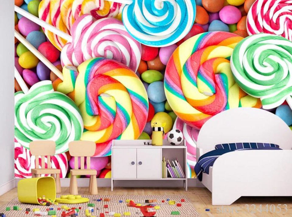 lollipop doces cheio hd papéis parede mural decoração casa