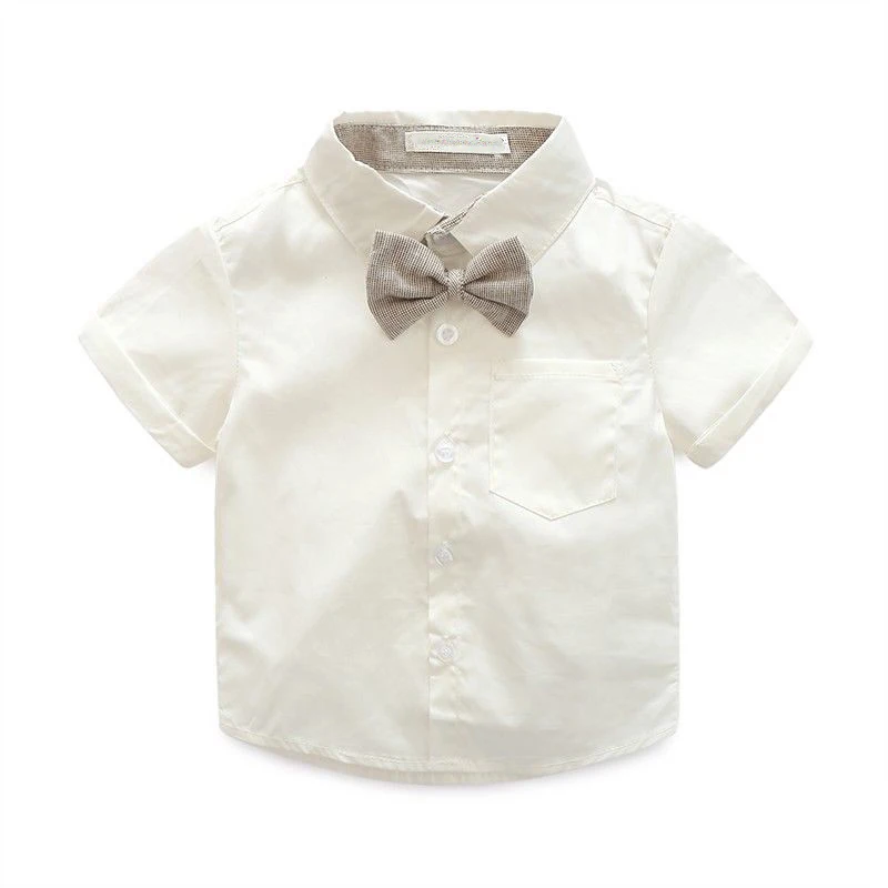 Комплект из 2 предметов для маленьких мальчиков, джентльменский топ + короткая футболка, Одежда для новорожденных 0-24 месяцев