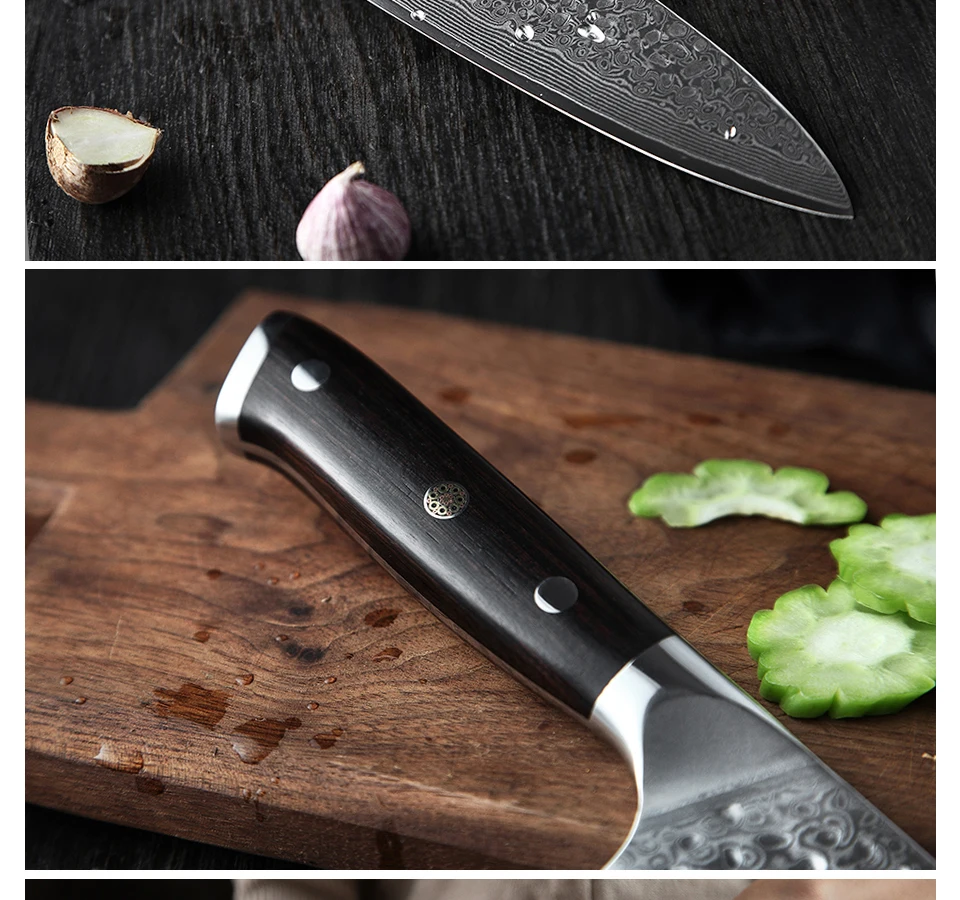 XINZUO 8,5 дюймов нож шеф-повара Япония VG10 Дамасская сталь высокого качества кухонный нож сантоку супер острый инструмент повара лучший подарок с коробкой