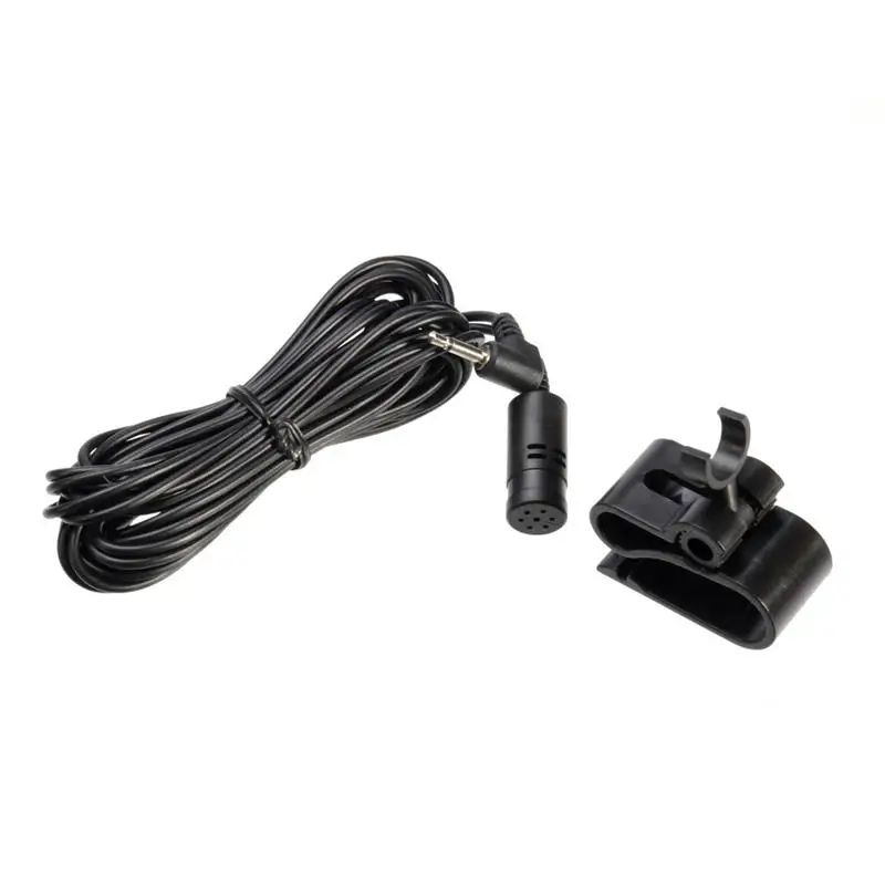 LEORY 2,5 мм разъем стерео автомобильный bluetooth внешний микрофон с держателем радио приемник DVD cd плееры черный 4 м кабель