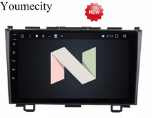 Youmecity NEW! Android 7.1 2 DIN 9 Octa Core Car dvd Video GPS Navi For Honda CRV 2006-2011 Capacitive screen 1024 *600 +wifi+BT