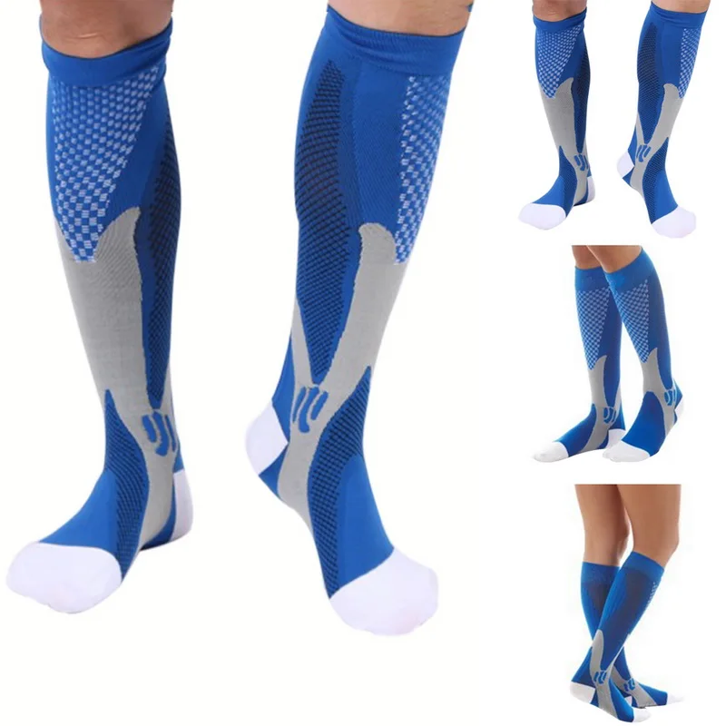 Professional Men Women Compression Socks Leg Support Stretch Below Knee