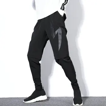 

Streetwear Casual Slim Harem Joggers Men Black Hip Hop Man Sweatpants Fashion Jogger Mens Pencil Pants