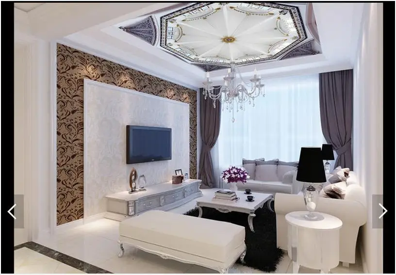 Photo Wallpaper Custom Ceiling Murals 3 D Roof Photo Wallpaper Custom Ceiling Murals 3 D Roof Hd Map Wall Paper Living Room In Wallpapers From Home Improvement On