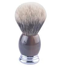 Высокого качества помазок искусственного Рог Ручка лучших барсук волос, кисточки для бритья две группы барсук волос