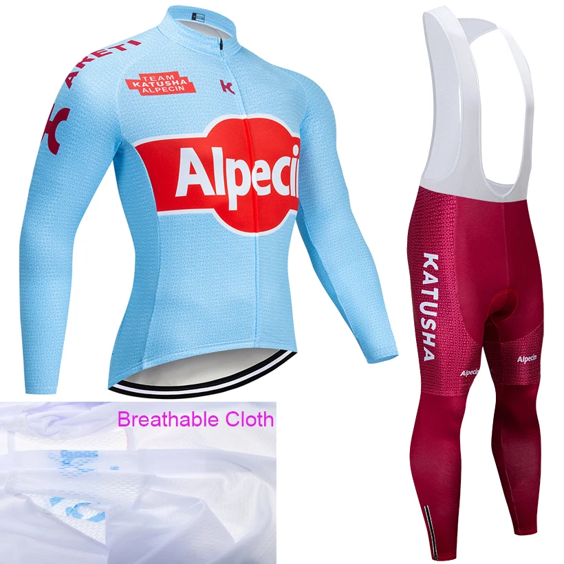 

2019 TEAM Groupam Long Sleeve Cycling JERSEY Bike Pants set mens 20D pads Ropa Ciclismo Brathable Cycling wear Maillot Culotte