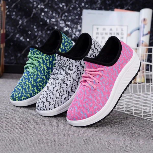 

Weweya Mesh Boat Shoes Platform Woman Flat Shoes Pink Sneakers Women Loafers Breathable Swing Wedges Shoe Flats Creepers Sneaker