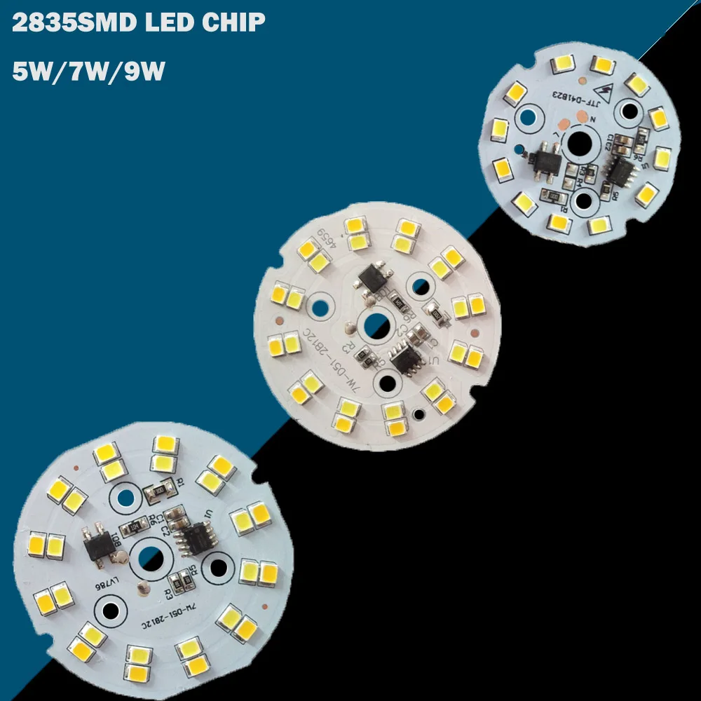 

Smart IC Double Color Temperature LED Lamp Chip AC 220V 5W 7W 9W SMD 2835 For Led Spotlight Bulb Downlight