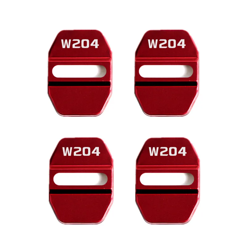 Автомобильный Стайлинг, автомобильные эмблемы, чехол для Mercedes benz W204, аксессуары для автомобиля, Стайлинг, 4 шт - Название цвета: Красный