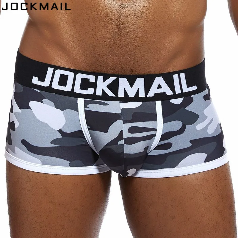 Трусы боксеры JOCKMAIL мужские камуфляжные нижнее белье с принтом шорты для геев