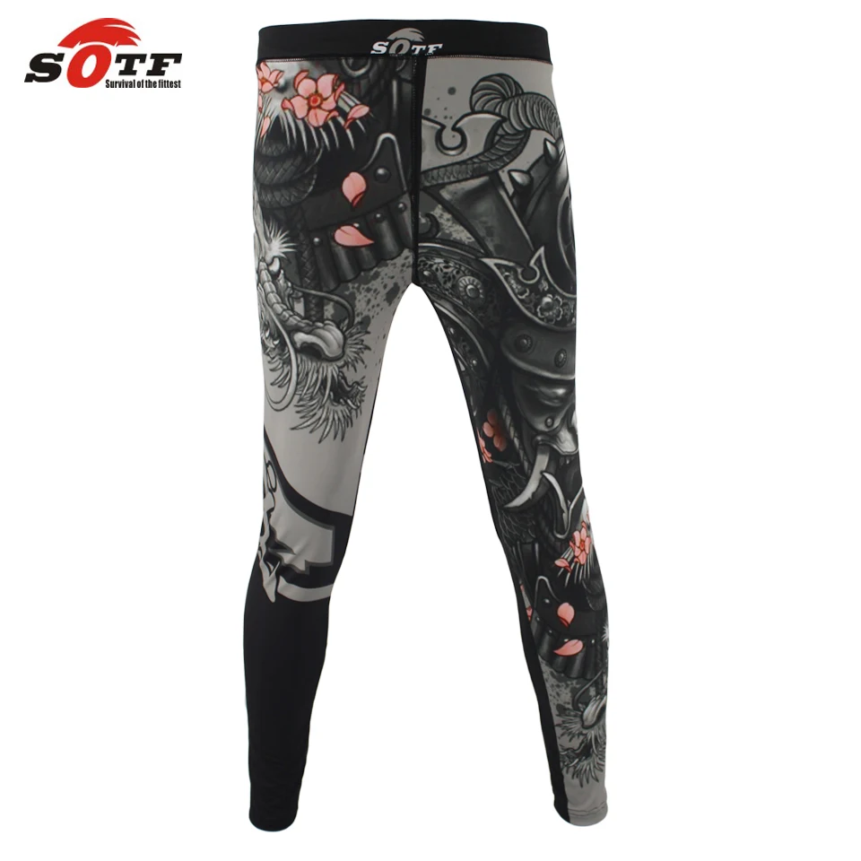 Baratos SOTF MMA boxeo deportes personalidad transpirable suelta gran tamaño pantalones puño pantalones corriendo peleas kickboxing pantalones cortos
