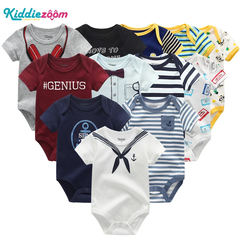 Newborn baby Clothing Sets 100%Cotton Summer baby rompers Short sleeve Clothes Bodysuit Baby Clothes Ropa bebe Baby Boy Clothing