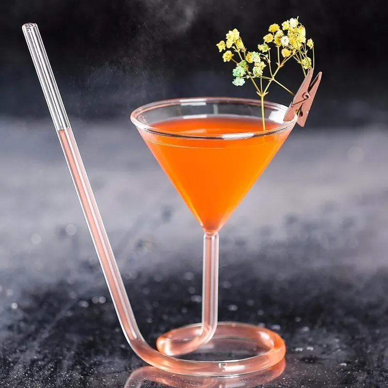 

Thule Rotate Goblet Martini Glasses Vaso Screw Cocktail Straw Cup Bar Party Wine Glass Verre Bicchieri Vetro Copo Caveira Doom