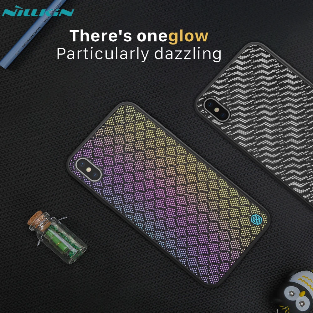 

Nillkin Reflective Series Woven Polyester Mesh 3D Veins Case For Apple iPhone X XS Max XR Non Slip Ultra Thin
