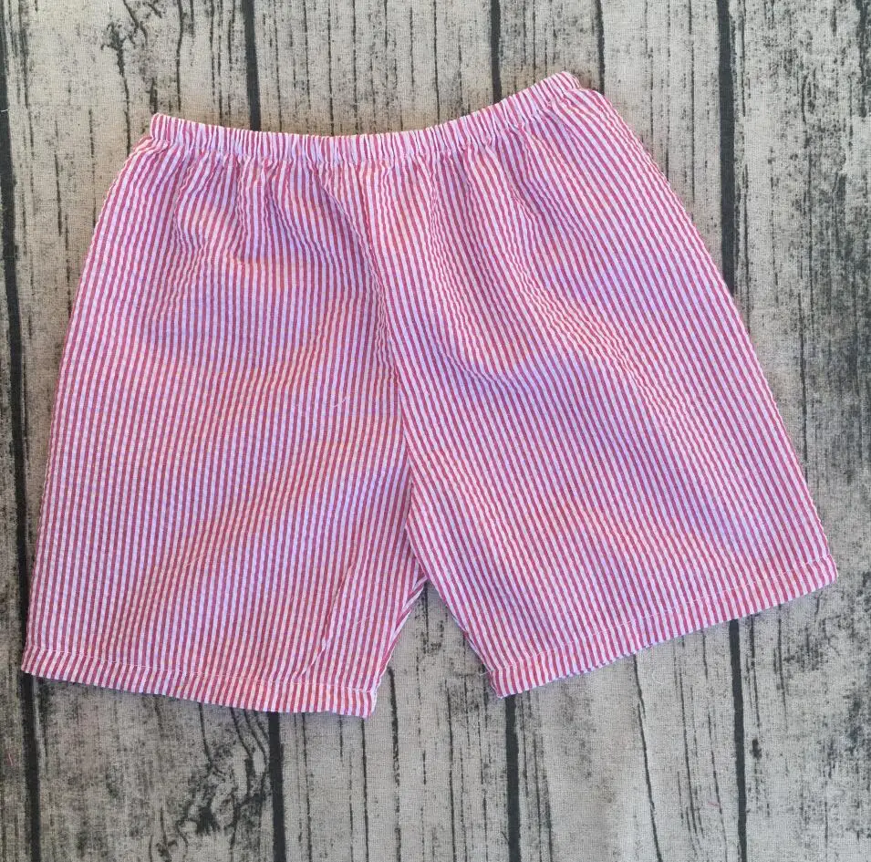 wholesale boutique boys Seersucker shorts New style boys clothing