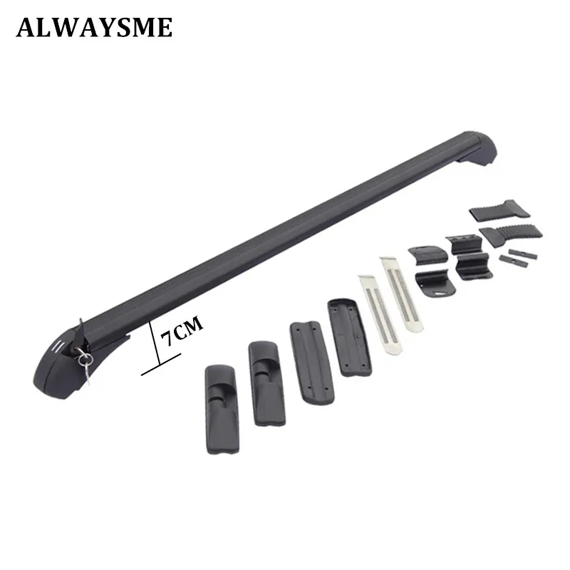 ALWAYSME, 2 шт., универсальный, подходит для автомобиля, без оригинала, RoofRack, автомобиль, внедорожник, алюминиевый верх, багаж, багажник на крышу, поперечная планка с противоугонным замком