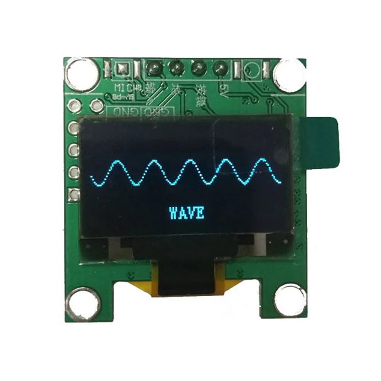 Tenghong 0,96 дюймов OLED музыкальный аудио спектр индикаторный усилитель доска индикатор уровня музыкальный ритм анализатор дисплей модуль DIY