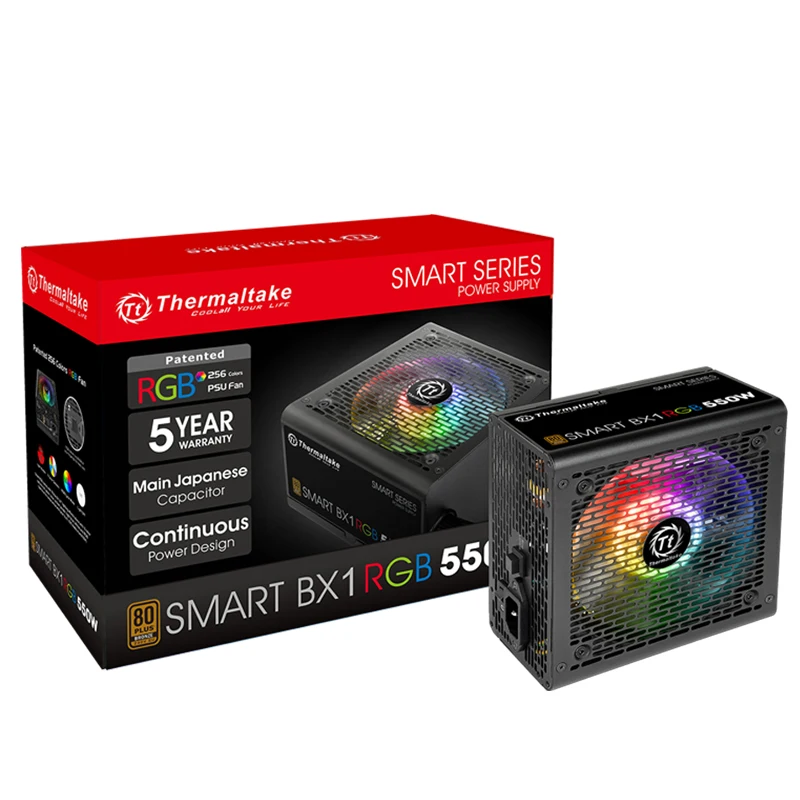 T/t (термалтейк) Номинальная 550 Вт смарт BX1 RGB 550W источника питания (80 плюс