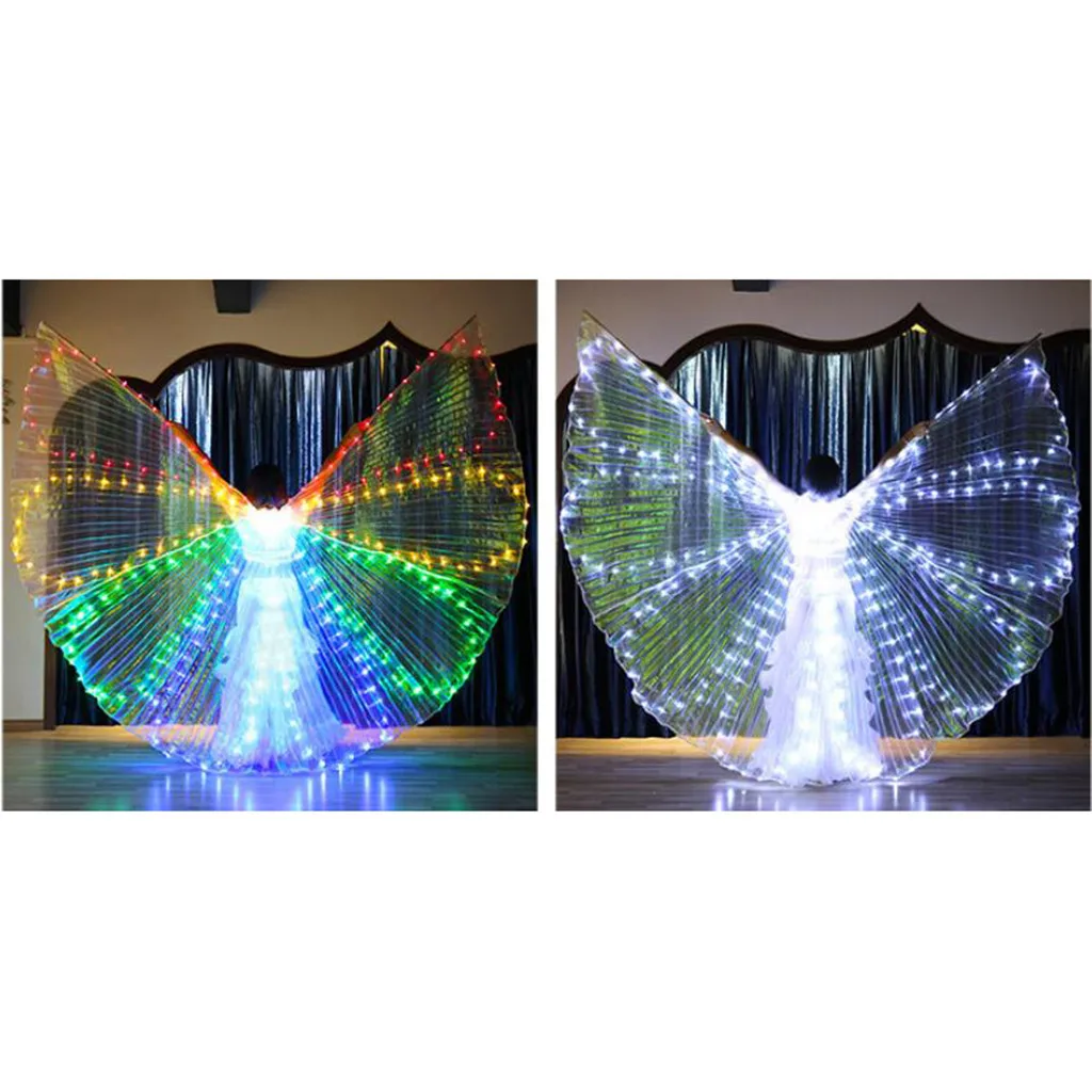 Светодиодный светильник Isis Wings, светящийся светильник для танца живота, Клубные костюмы для выступления, одежда для выступлений, танцевальный костюм