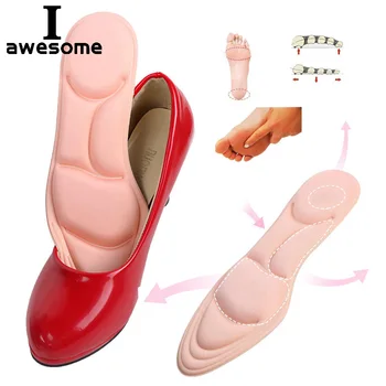 5D Sport Sponge Soft Insole High Heel Shoe Pad Pain Relief Insert Cushion Pad Breathable Anti-slip for High Heel Shoe