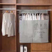 88x118 см сумка для одежды Нетканая ткань пылезащитный чехол ткань Висячие Сумки для хранения Органайзер для шкафа, гардероба