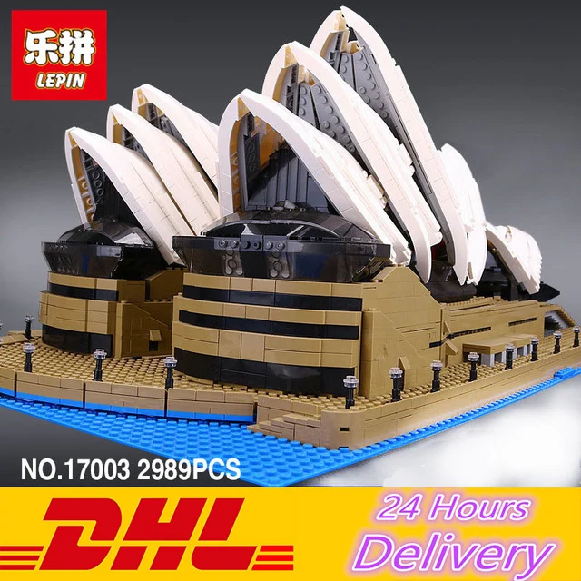 2989Pcs LEPIN 17003  Sydney Opera House Model Building Blocks Bricks Toys  Kits figures Compatible 10222