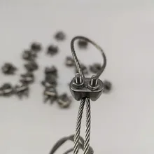 10 шт/50 шт) M3 зажим троса u-болт Тип 304 Нержавеющая сталь U фонарик на руль велосипеда