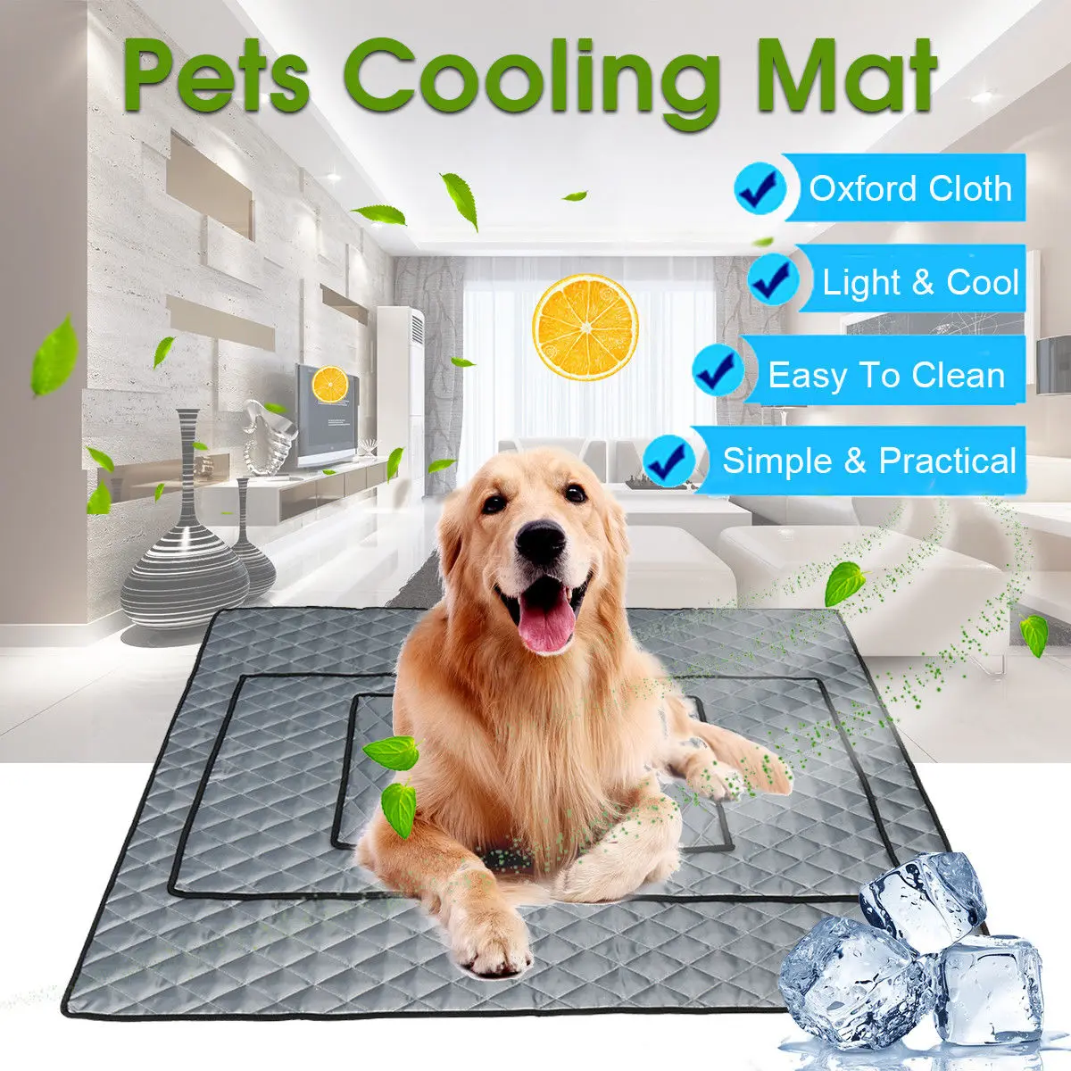 Summer Dog Cooling Mat Pet Ice Pad Teddy Mattress Mat Cat Cushion