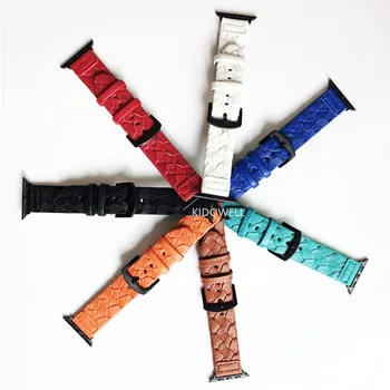 

50pcs New Weaving Soft Cowhide Leather Strap for Apple Watch Band 38mm 40mm 42mm 44mm Watchband for Apple iWatch Series 1 2 3 4