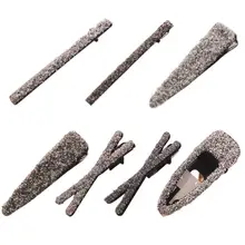 Минималистичные блестящие стразы, боковая челка, заколка для волос, женские элегантные Геометрические заколки в форме Креста, свадебная Заколка-Утконос