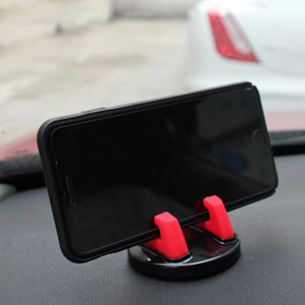 

Car Ornament Universal Phone Holder 360 Degree Rotation PC + Silicone Dashboard Decoration For GPS Holder Cell Phone
